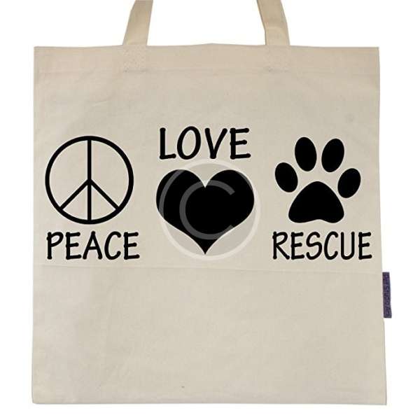 Rescue Dog Tote Bag by Pet Studio Art